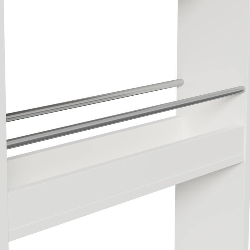 Extendable Kitchen Island with Storage