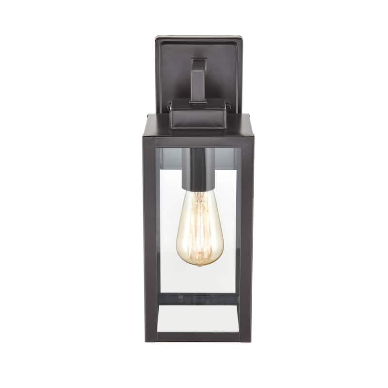 929 Lighting 1 Light Outdoor Wall Sconce with Clear Glass Shades - 13 Inch - Powder Coat Bronze