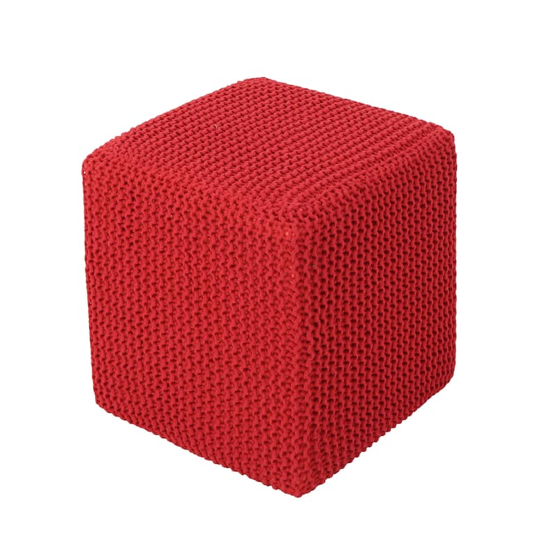 16.5" Cotton Foot Stool