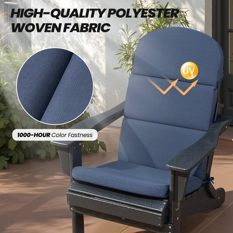 Crestlive Products Outdoor Adirondack Chair Cushion Patio Chair Pad