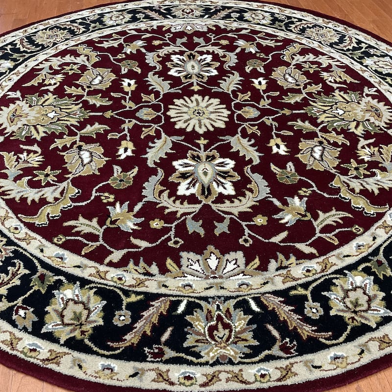 HERAT ORIENTAL Handmade Mahal Wool Round Rug - 8' x 8'