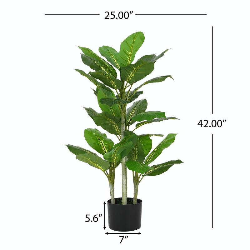 42" Artificial Dieffenbachia Plant with Pot
