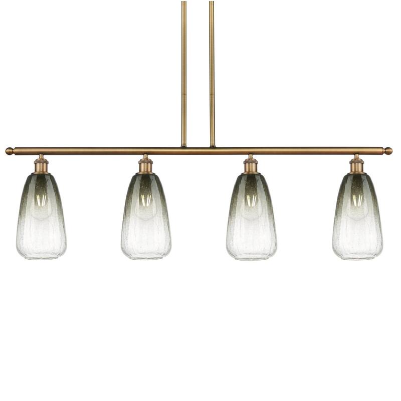 Innovations Lighting 516-4I-14-48 Brookhaven Almond Linear Brookhaven - Brushed Brass / Slate