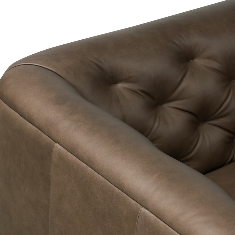 Poly & Bark Essex 89" Sofa - Full Grain Genuine Italian Leather