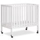 preview thumbnail 1 of 3, Dream On Me Jett Non-Full Size Folding Crib - White White