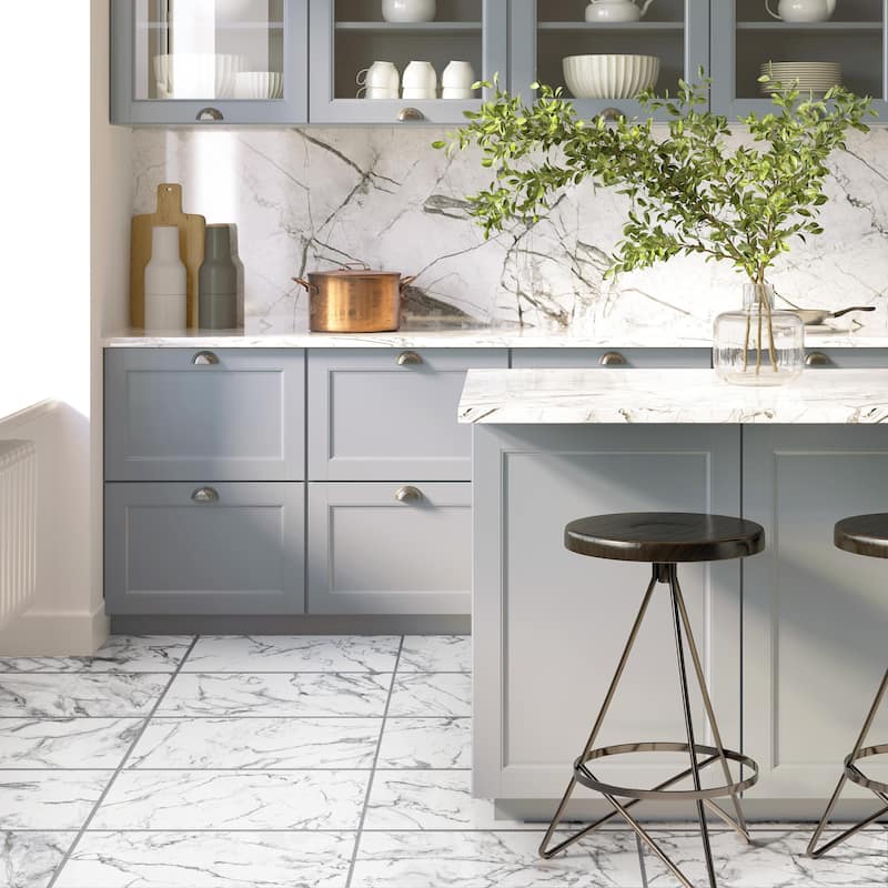 Merola Tile Timeless Calacatta 12-7/8" x 25-5/8" Porcelain Floor and Wall Tile - Sample swatch