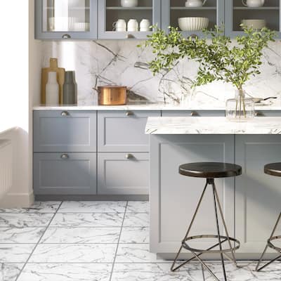 Merola Tile Timeless Calacatta 12-7/8" x 25-5/8" Porcelain Floor and Wall Tile