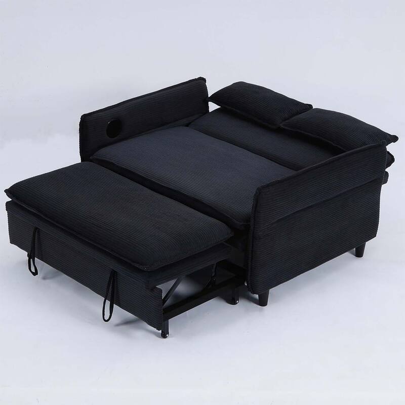 65.74-inch Adjustable Armrest and Backrest Multi-Functional Sofa Bed,Ideal for Bedrooms and Living Rooms