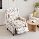 preview thumbnail 19 of 91, Linen Manual Upholstered Recliner with Wood Legs