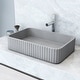 preview thumbnail 1 of 12, VIGO Windsor 21"L x 14"W Concrete Vessel Sink and Ashford 11"H Faucet Set Chrome