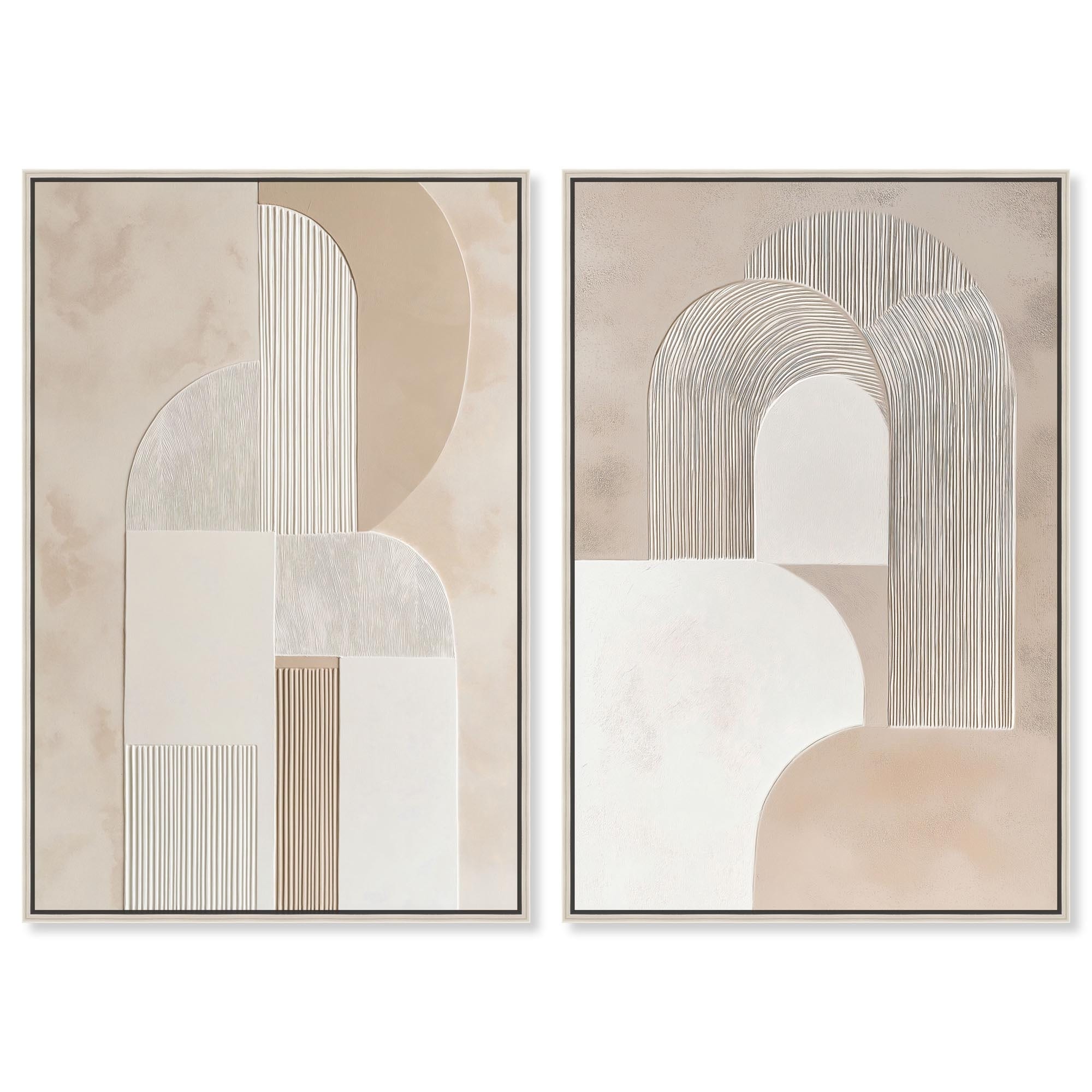 Golden Luxe Living Room Set Canvas by Art Remedy