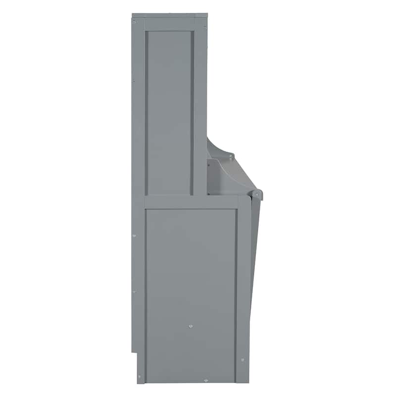 Murphy Bed with Hydraulic Lift & Desk Design