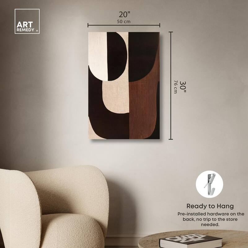 Quartet in Brown I Canvas by Art Remedy, Gallery Wrapped
