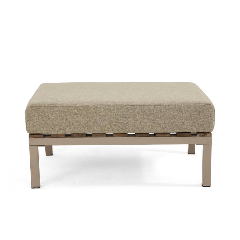 Outdoor No Assembly Patio Conversation Sets with Coffee Table, Ottoman