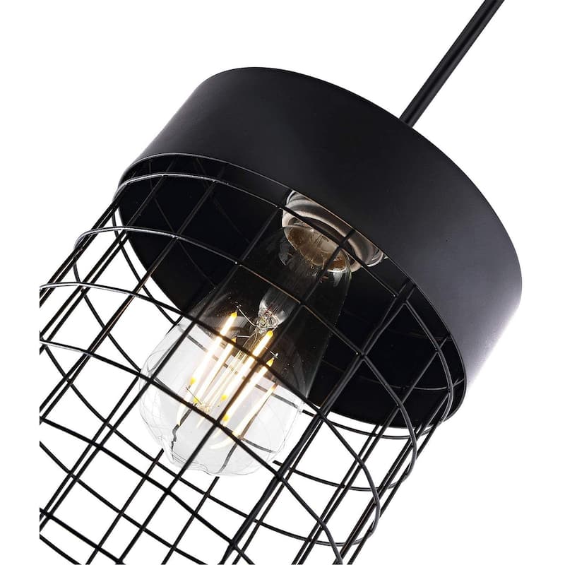 WINGBO Industrial Hanging Cage Pendant Lights, Vintage Open Retro Style - N/A