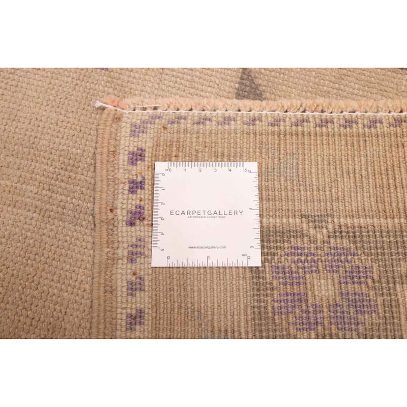 ECARPETGALLERY Hand-knotted Melis Vintage Tan Wool Rug - 4'4 x 6'3