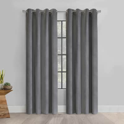 Duo Reversible 100% Blackout Grommet Curtain Panel