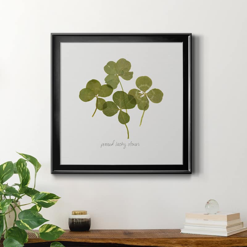 Pressed Clover I-Premium Framed Canvas - Ready to Hang