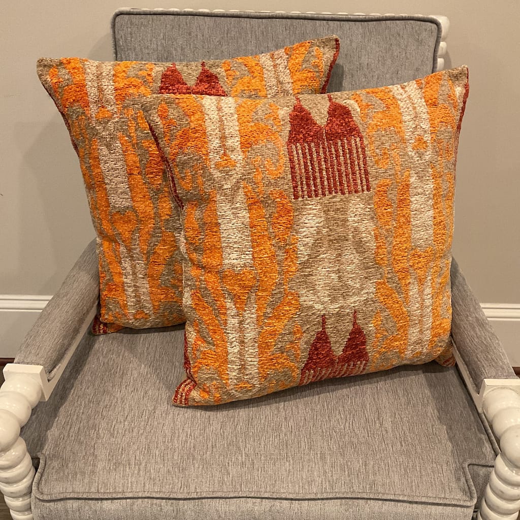 HERAT ORIENTAL Handmade Chenille Throw Pillow Set