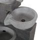 preview thumbnail 5 of 9, Catoosa Outdoor Modern 3 Tier Fountain by Christopher Knight Home