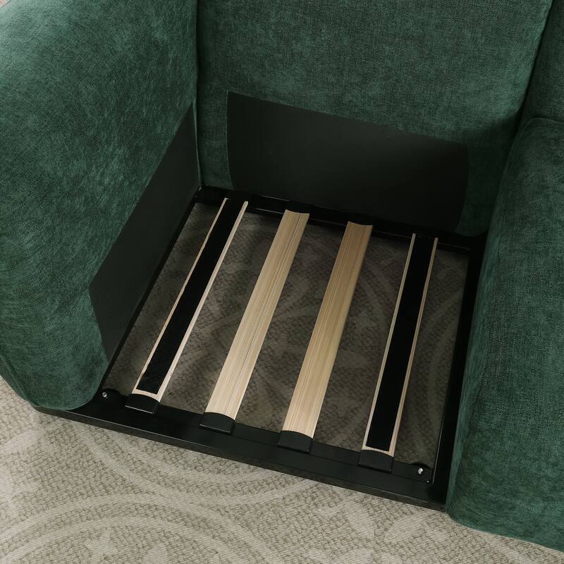 93" 3-Seater Chenille Modular Sofa - Fashionable Sofa with Iron Frame for Living Room, Bedroom