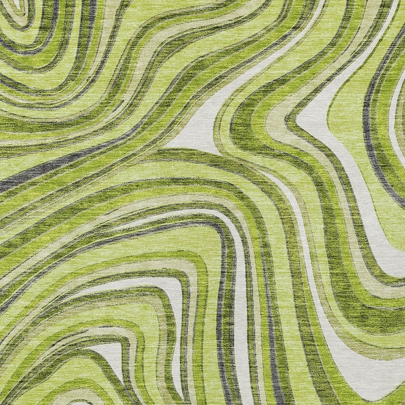 HomeRoots Abstract Transitional Rectangle Outdoor Rug
