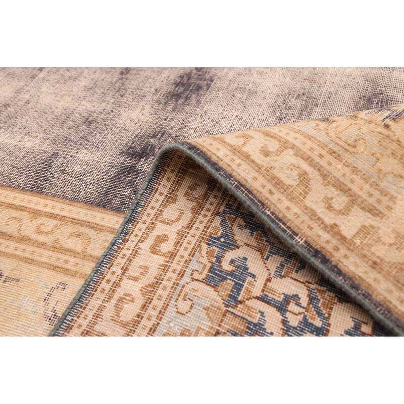 ECARPETGALLERY Hand-knotted Antalya Vintage Dark Grey Wool Rug - 8'6 x 13'1