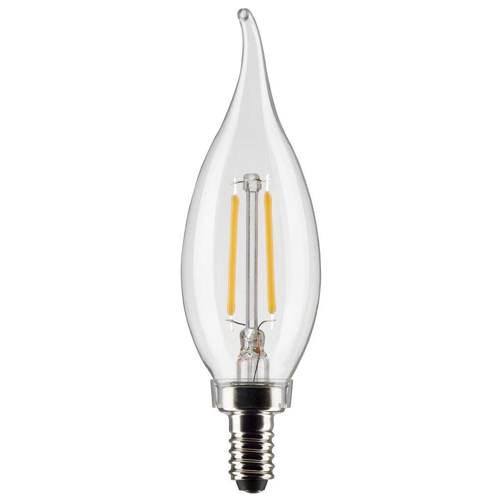 3 Watt CA10 LED - Clear - Candelabra base - 90 CRI - 2700K - 120 Volt