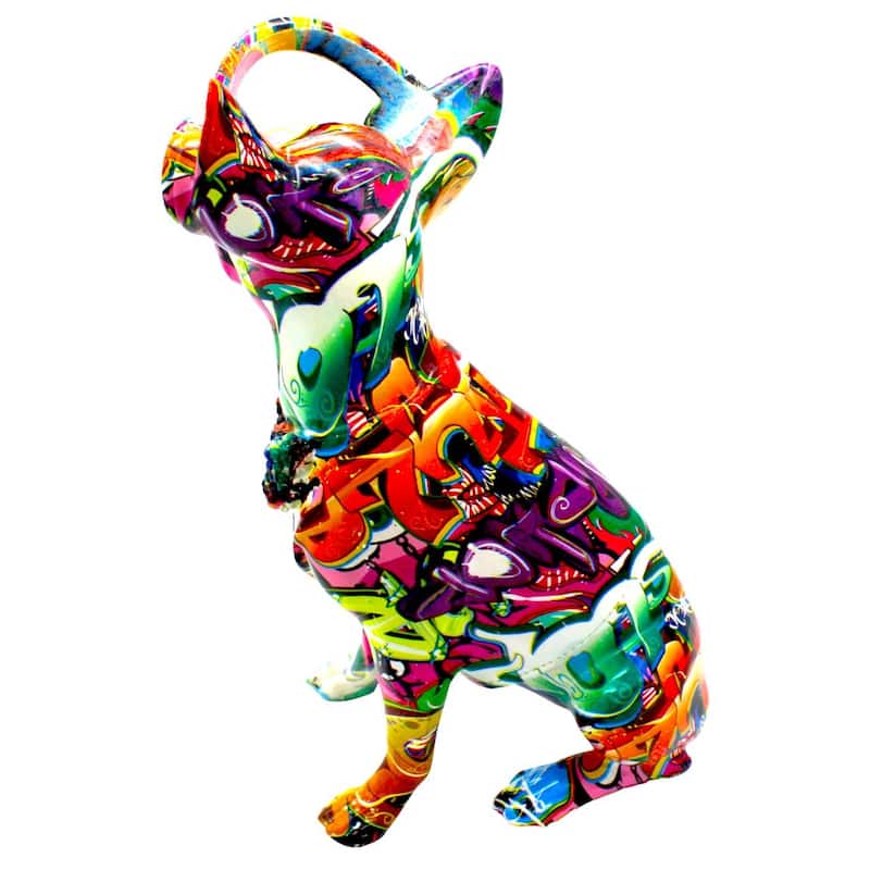 Interior Illusions Plus Street Art Chihuahua with Headphone - 10" tall