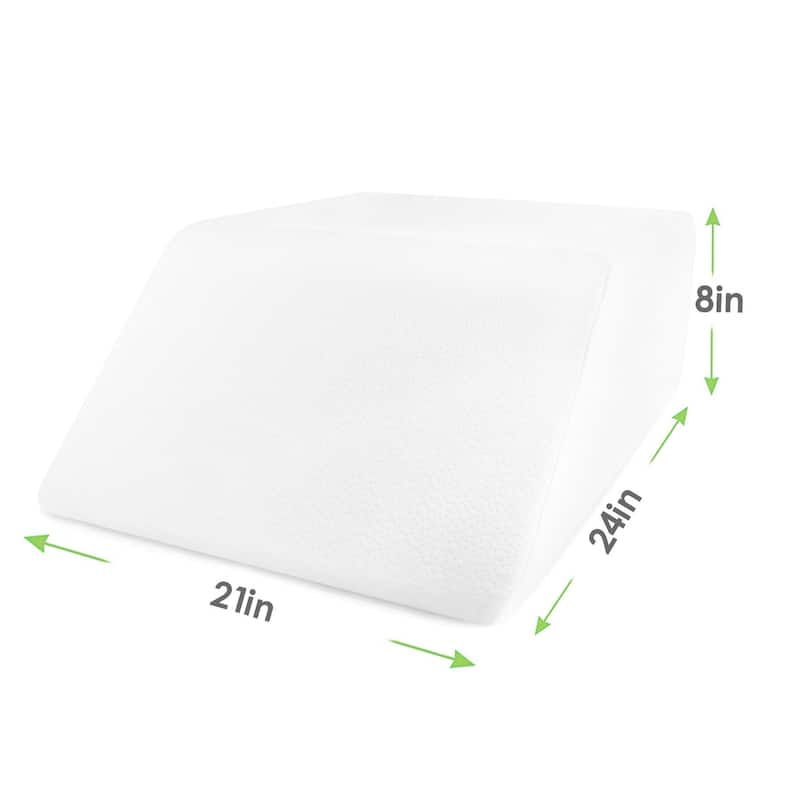 Home Sweet Home Leg Rest Wedge Pillow with Memory Foam Top