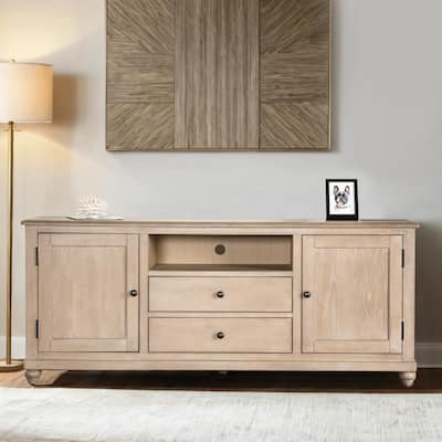 Furniture of America Trenden Farmhouse 72-inch Solid Wood 2-Drawer TV Stand