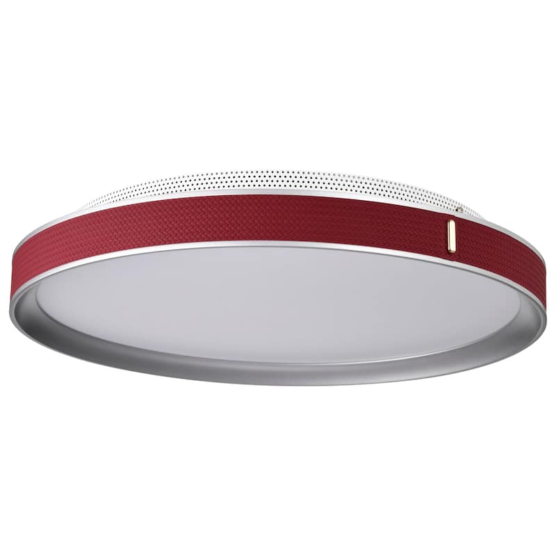 Nuvo Lighting 62/3002 Bandon 20" Wide Flush Mount Drum Ceiling Fixture - Gray / Red
