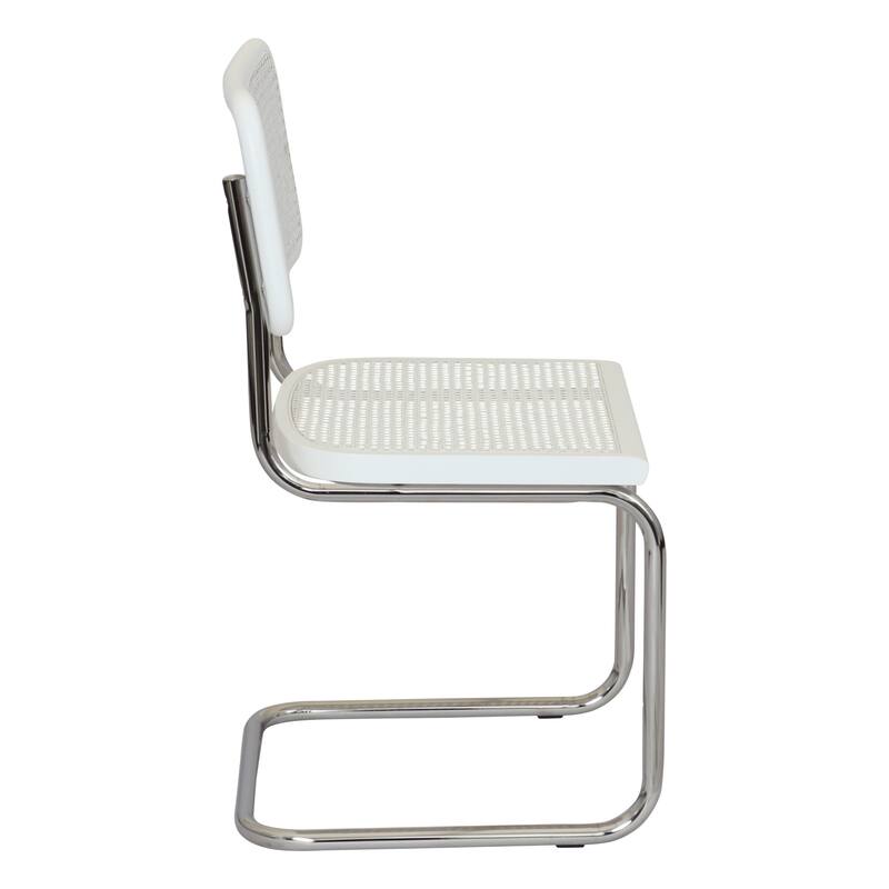 Breuer Chair Company Marcel Breuer Cesca Cane Cantilever Side Chair w/ Chrome Steel Frame (Various Wood & Cane Colors)