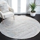 preview thumbnail 45 of 49, SAFAVIEH Handmade Southampton Catena Abstract Wool Rug 6' Round - Pink/Blue