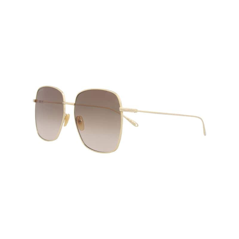 Gucci Square-Frame Metal Sunglasses