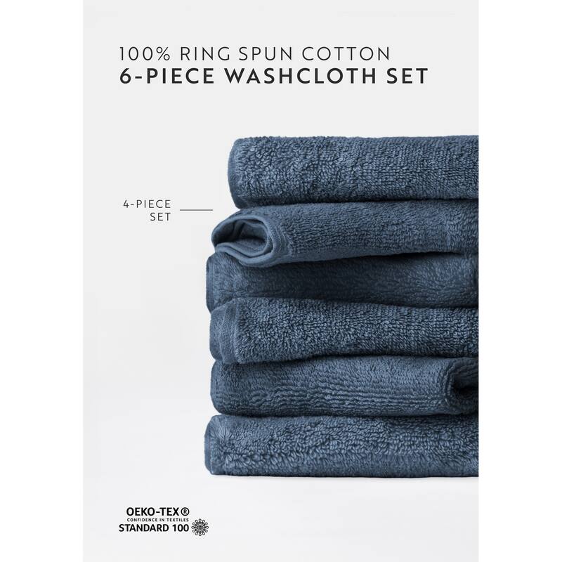Becky Cameron 6-Piece Ultra Soft Cotton Washcloth Set