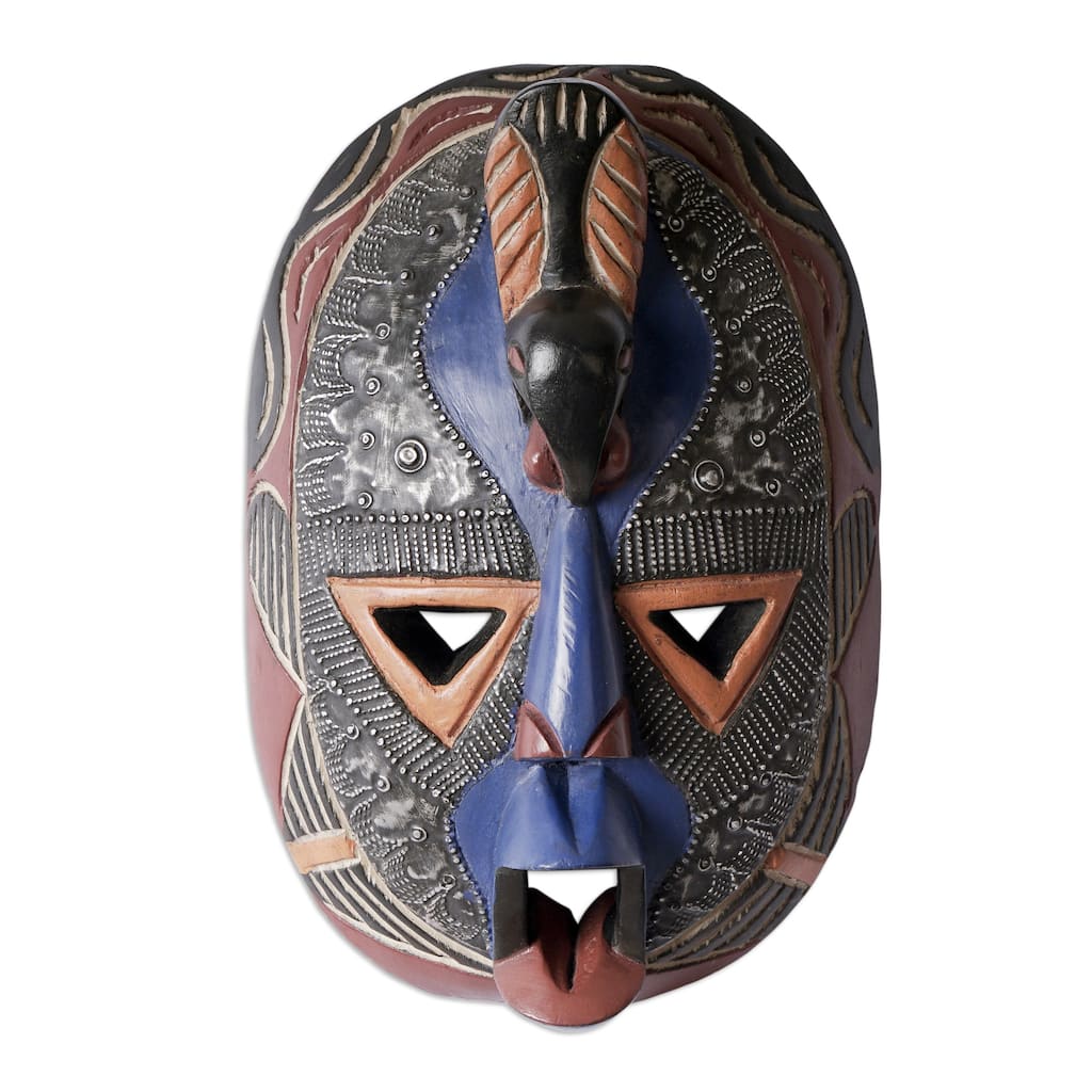Novica Handmade The Sky Is The Limit African Wood Mask