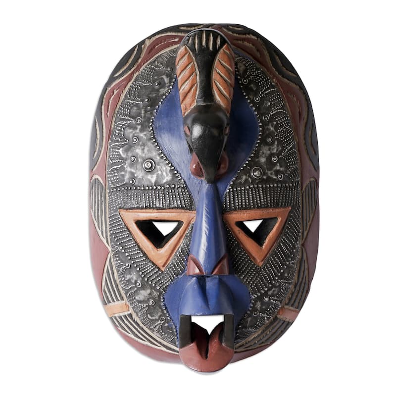 Novica Handmade The Sky Is The Limit African Wood Mask