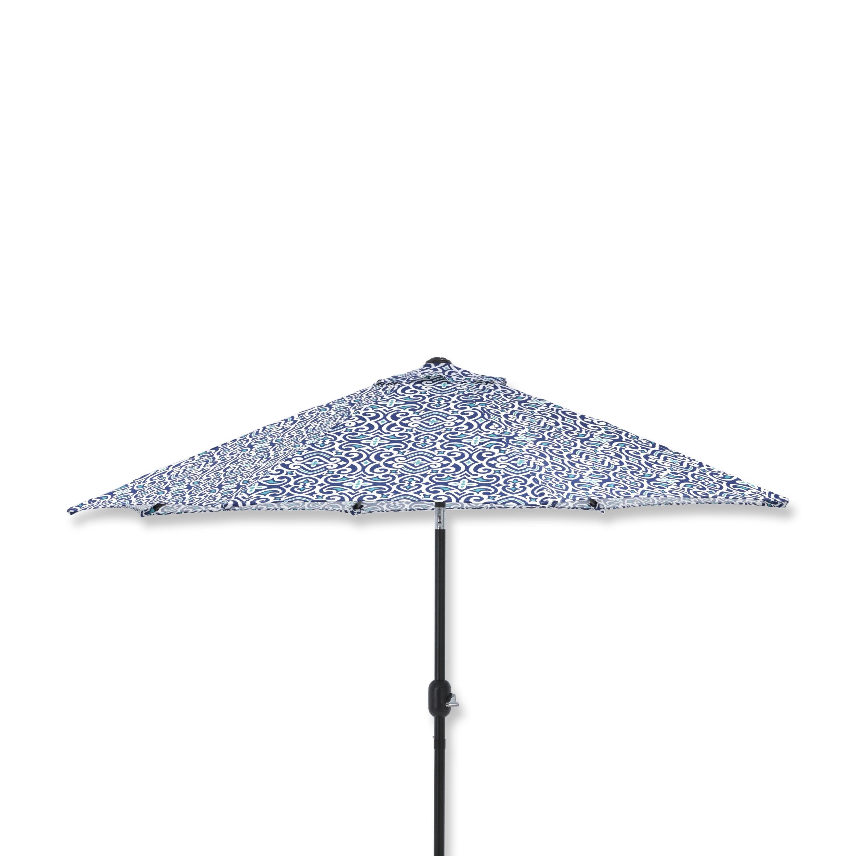 damask patio umbrella Pillow Perfect Outdoor New Damask Marine 9-foot Patio Market Umbrella - Bed  Bath & Beyond