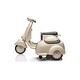 preview thumbnail 2 of 7, Gray 6V LICENSED Vespa Scooter Motorcycle with Side Car for kids Safe, Drop-proof, with Headlight