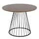 Option Walnut Wood/Black Metal