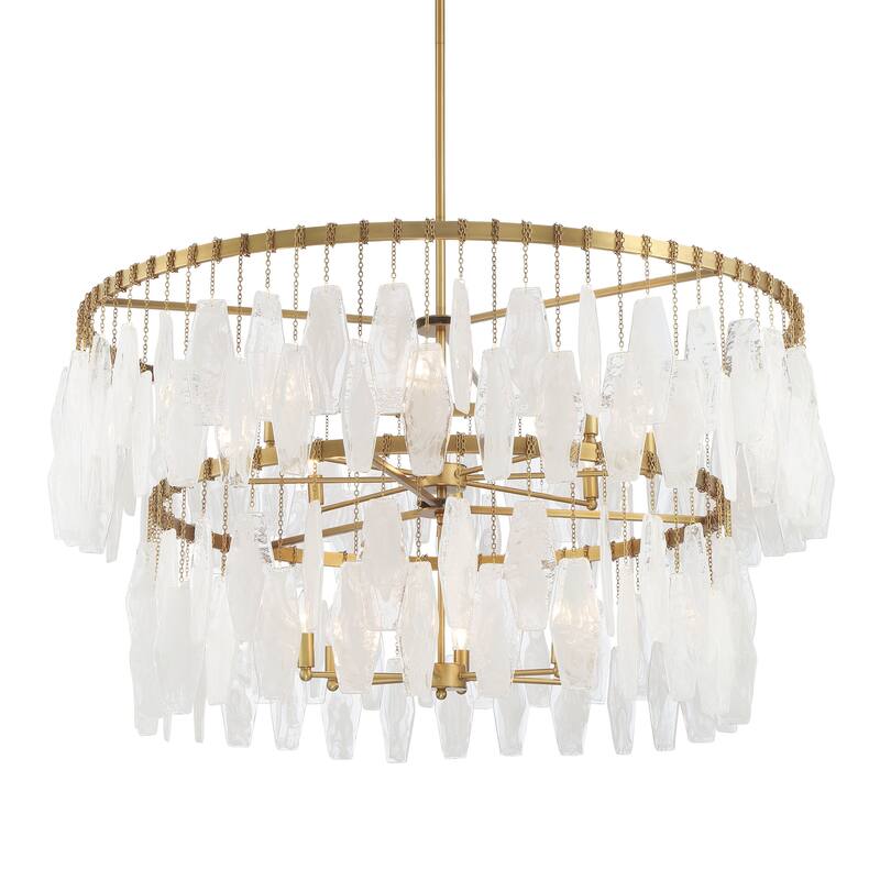 Minka Lavery 3628 Willow 14 Light 45" Wide Multi Light Pendant with - Legacy Brass