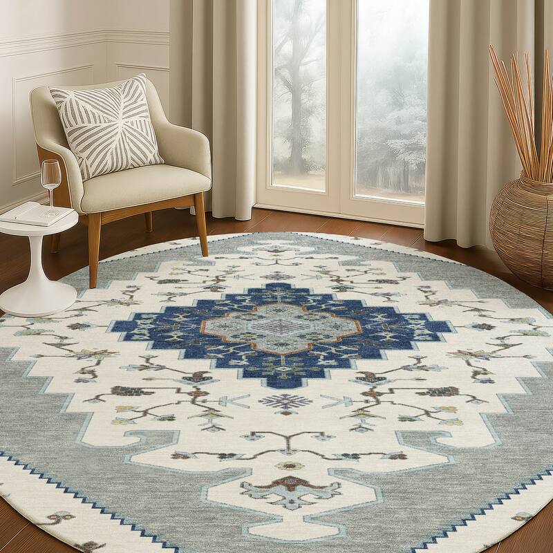 Machine Washable Indoor/ Outdoor Global Marrakesh Chantille Rug