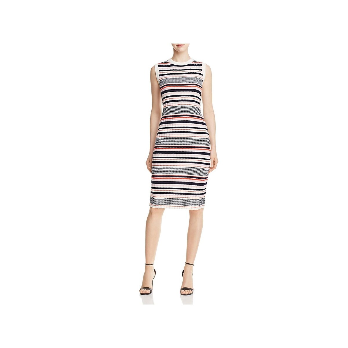 Shop Cupcakes And Cashmere Womens Walton Sweaterdress Striped Sleeveless L Free Shipping On Orders Over 45 Overstock 27502404