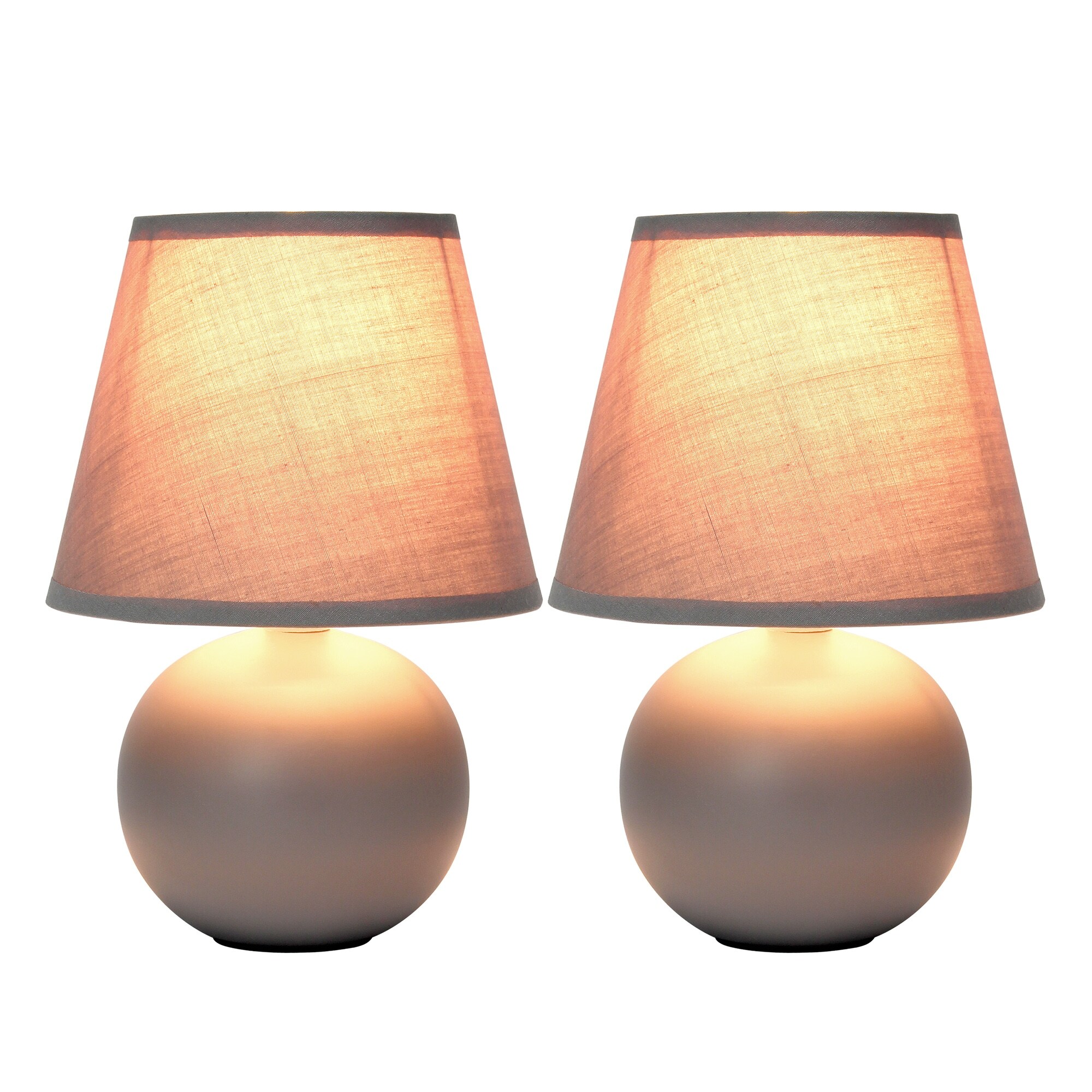 mini ceramic globe table lamp