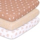 preview thumbnail 1 of 3, The Peanutshell Boho Mini Crib, Playard Sheet 3 Pack Set