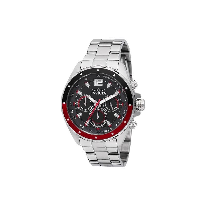 Invicta Men's 49361 Speedway Quartz Chronograph Black Dial Watch - Multi