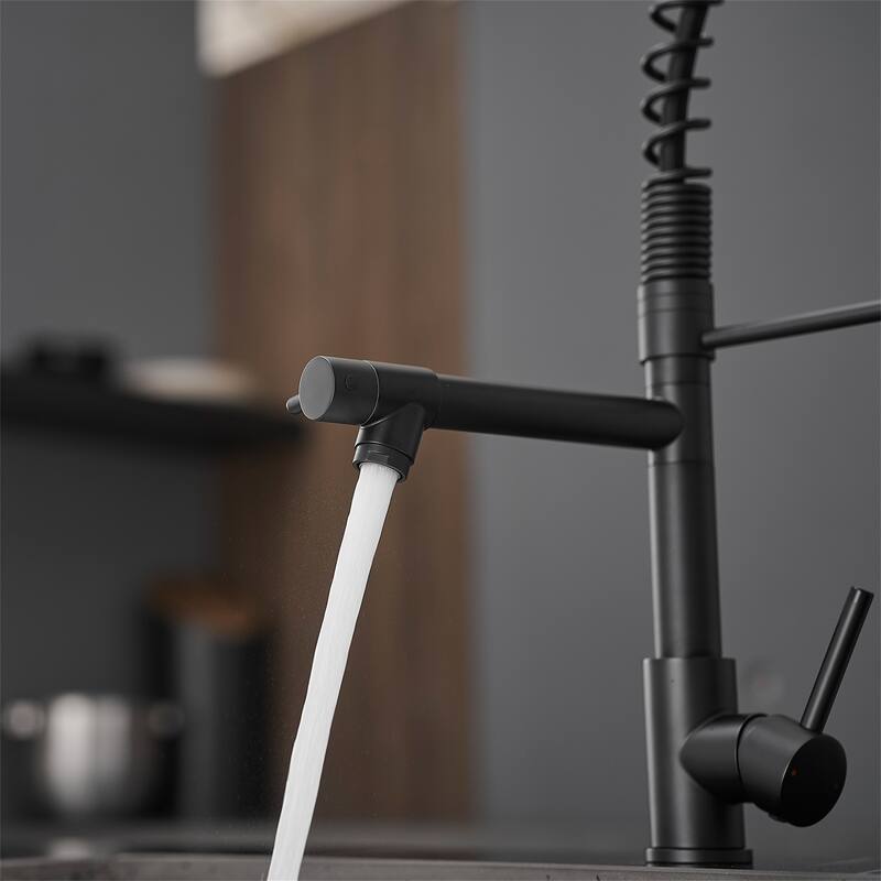 Commercial Stainless Steel Kitchen Faucet with Pull Down Sprayer