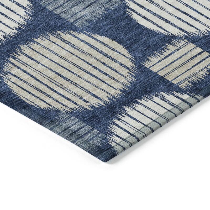 HomeRoots Geometric Transitional Rectangle Outdoor Rug