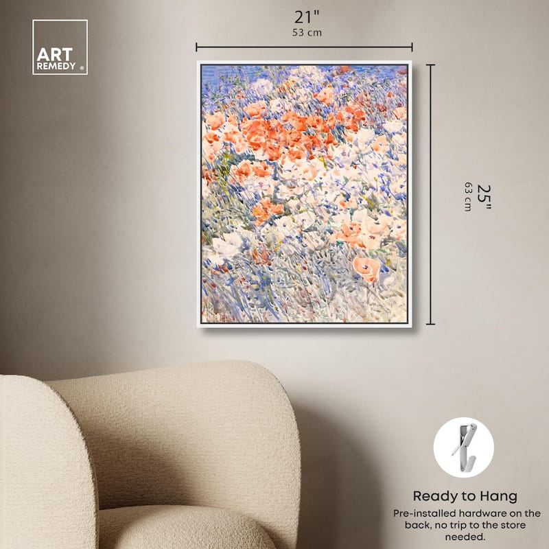 Island Garden by Childe Hassam Canvas by Art Remedy